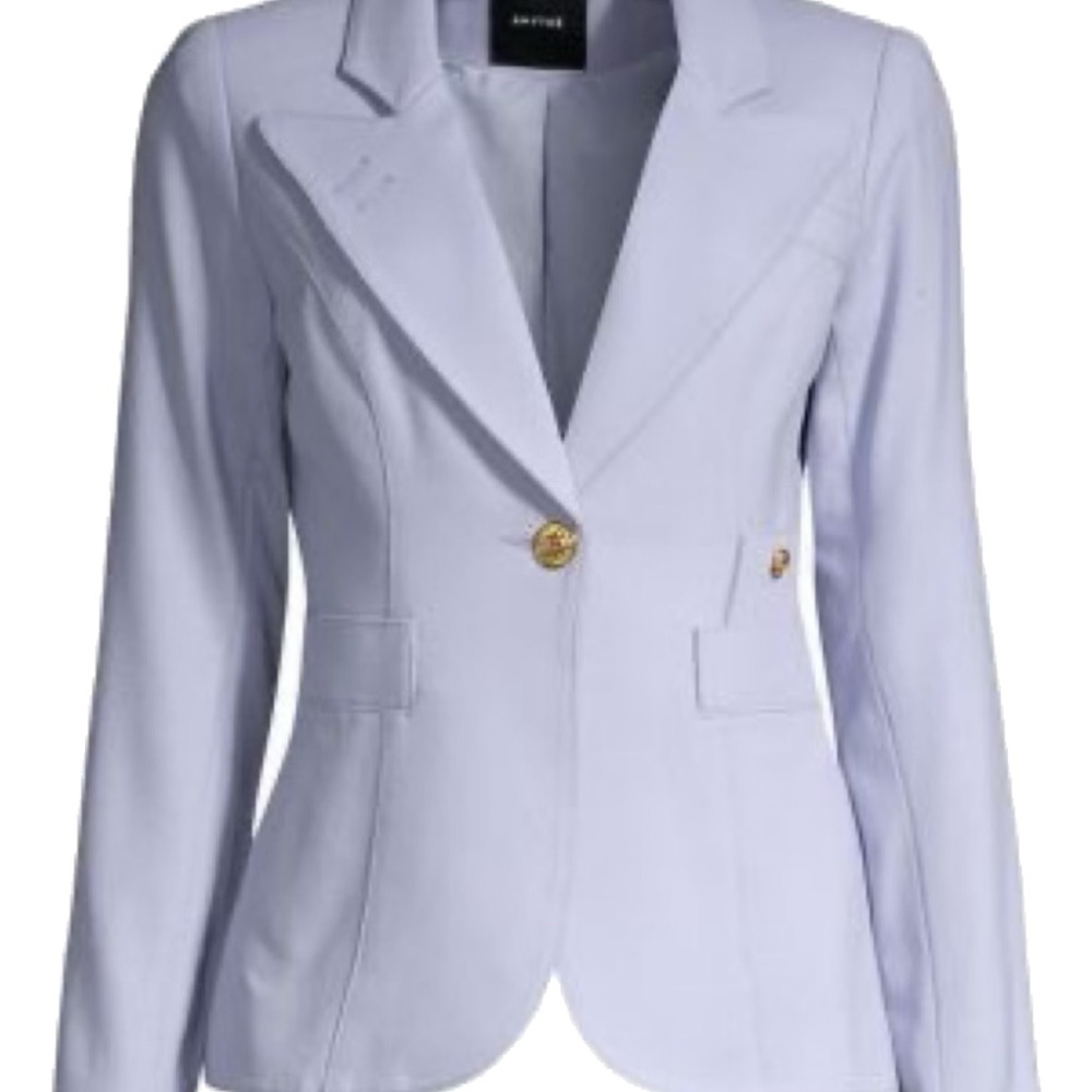 Smythe Duchess Wool Blazer in Lavender